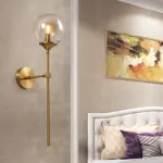 Homeko Base Glass Globe Wall Light