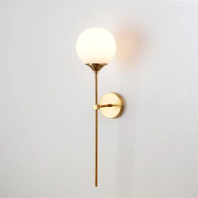 Homeko Base Glass Globe Wall Light -