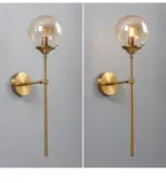 Homeko Base Glass Globe Wall Light