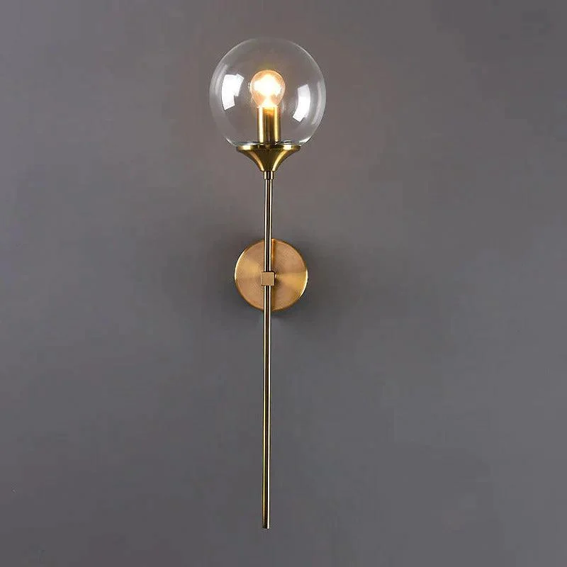 Homeko Base Glass Globe Wall Light -