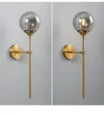 Homeko Base Glass Globe Wall Light