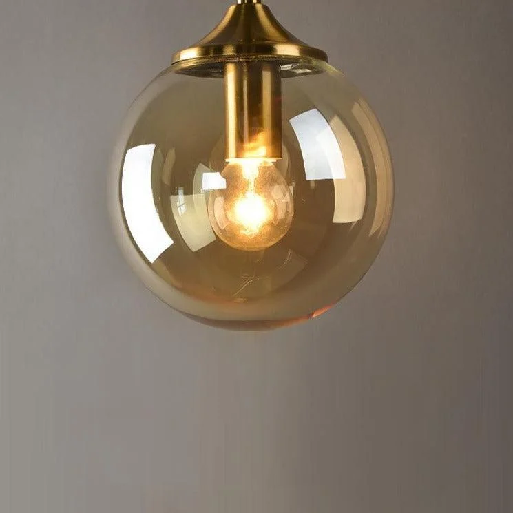 Homeko Base Glass Globe Wall Light -