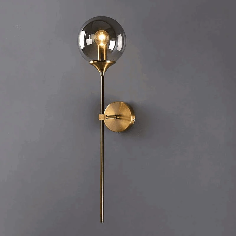 Homeko Base Glass Globe Wall Light -