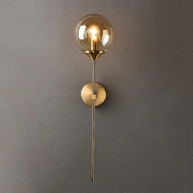 Homeko Base Glass Globe Wall Light -