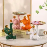 Homeko Bear Sculpture Table Tray