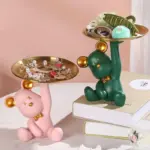Homeko Bear Sculpture Table Tray