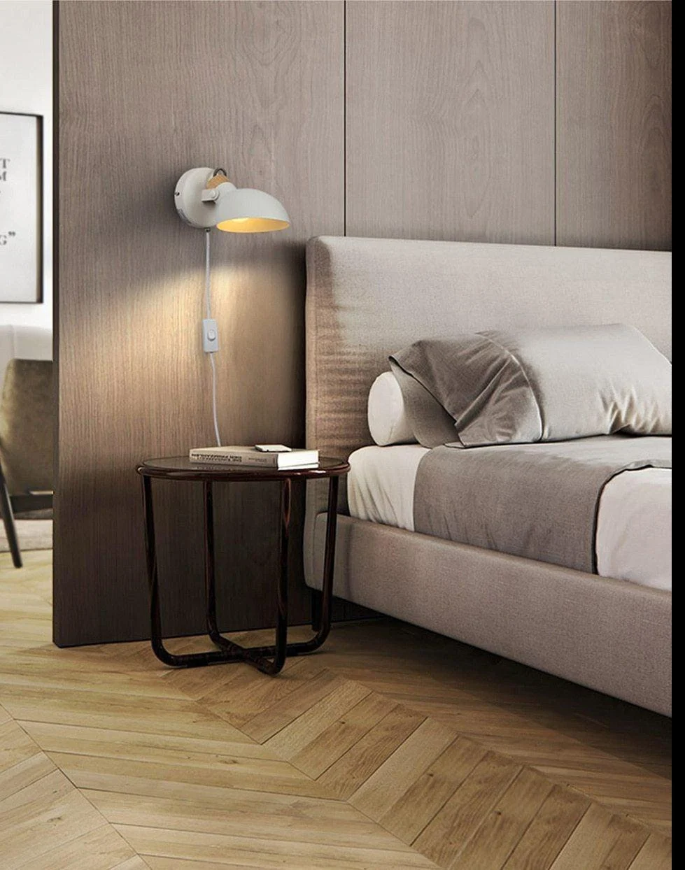 Homeko Bedside Plug-in Wall Light -