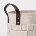 Homeko Beige Felt Storage Hamper Baskets