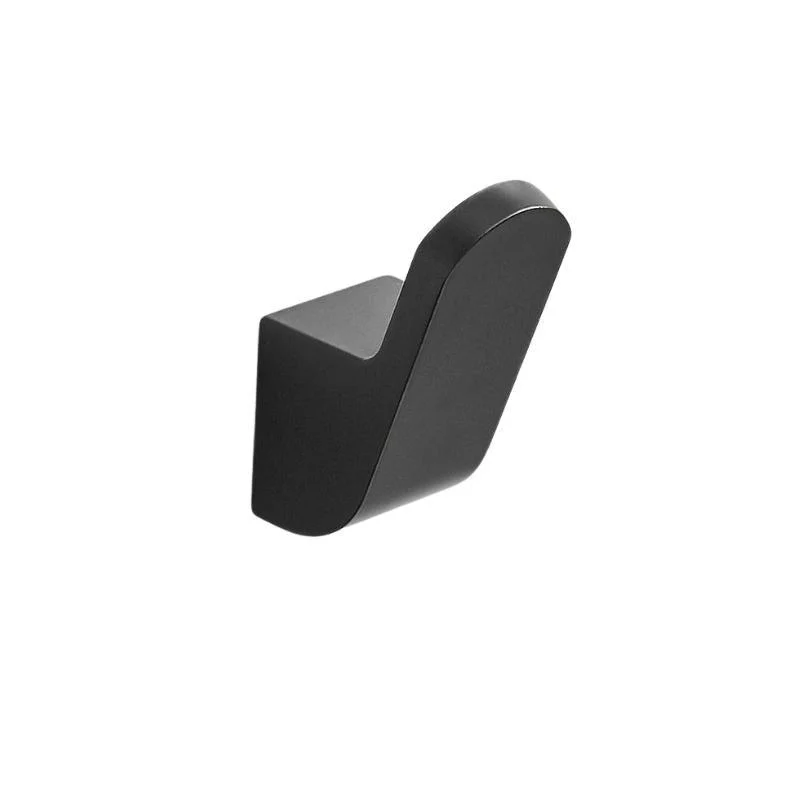 Homeko Black Aluminium Robe Wall Hooks -