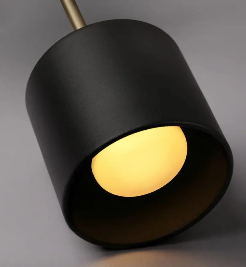 Homeko Black Brass Accent Suspension Wall Sconce