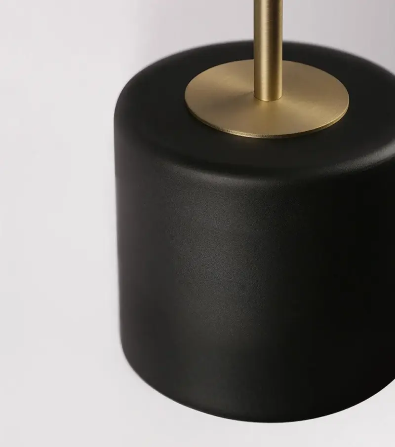 Homeko Black Brass Accent Suspension Wall Sconce