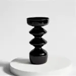Homeko_Black_Glass_Taper_Candle_Holder_Vases_-_-4216330 Homeko Black Glass Taper Candle Holder Vases