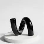 Homeko_Black_Glass_Taper_Candle_Holder_Vases_-_-4216356 Homeko Black Glass Taper Candle Holder Vases