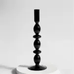 Homeko_Black_Glass_Taper_Candle_Holder_Vases_-_-4216364 Homeko Black Glass Taper Candle Holder Vases