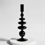 Homeko_Black_Glass_Taper_Candle_Holder_Vases_-_-4216367 Homeko Black Glass Taper Candle Holder Vases