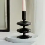 Homeko_Black_Glass_Taper_Candle_Holder_Vases_-_-4216375 Homeko Black Glass Taper Candle Holder Vases