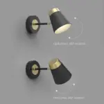 Homeko Black Gold Wall Sconce