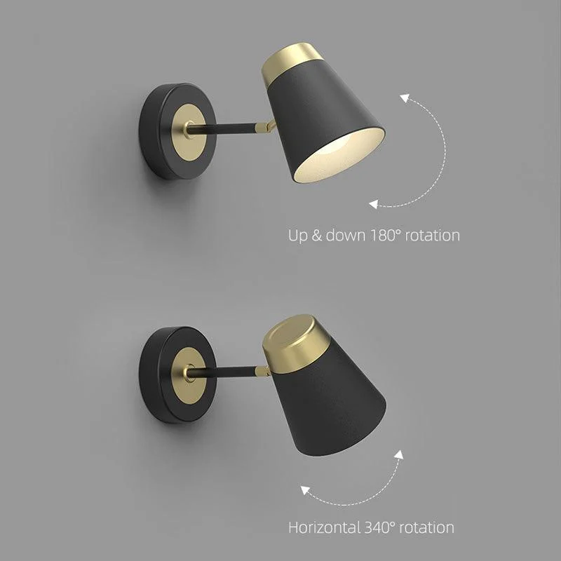 Homeko Black & Gold Wall Sconce -