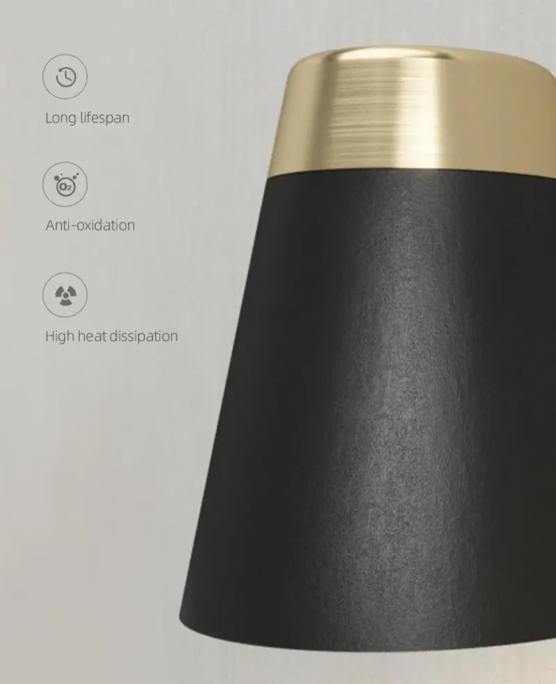 Homeko Black Gold Wall Sconce