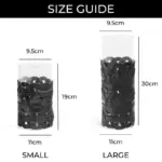 Homeko_Black_Leather_Abstract_Cylinder_Glass_Vase_-_-4216415 Homeko Black Leather Abstract Cylinder Glass Vase