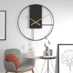 Homeko_Black_Minimalist_Metal_Large_Wall_Clock_-_-4216427 Homeko Black Minimalist Metal Large Wall Clock