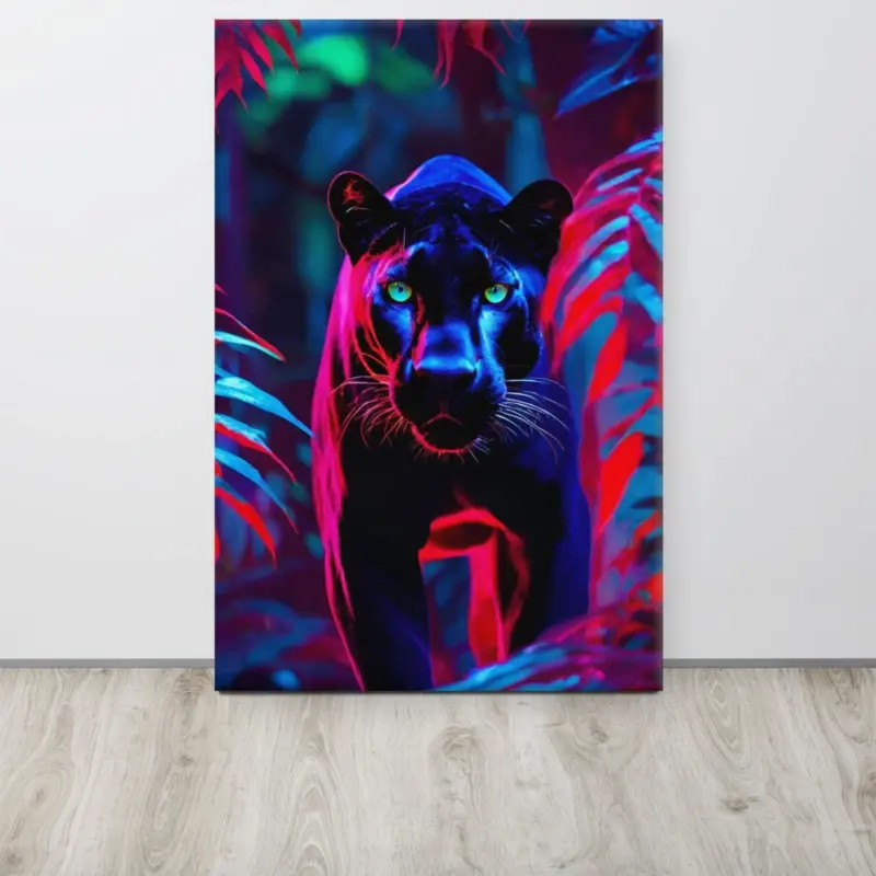 Homeko Black Panther Stare Down Painting