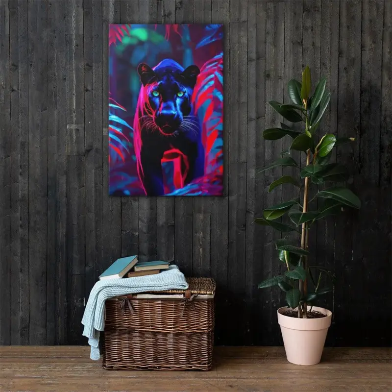 Homeko Black Panther Stare Down Painting