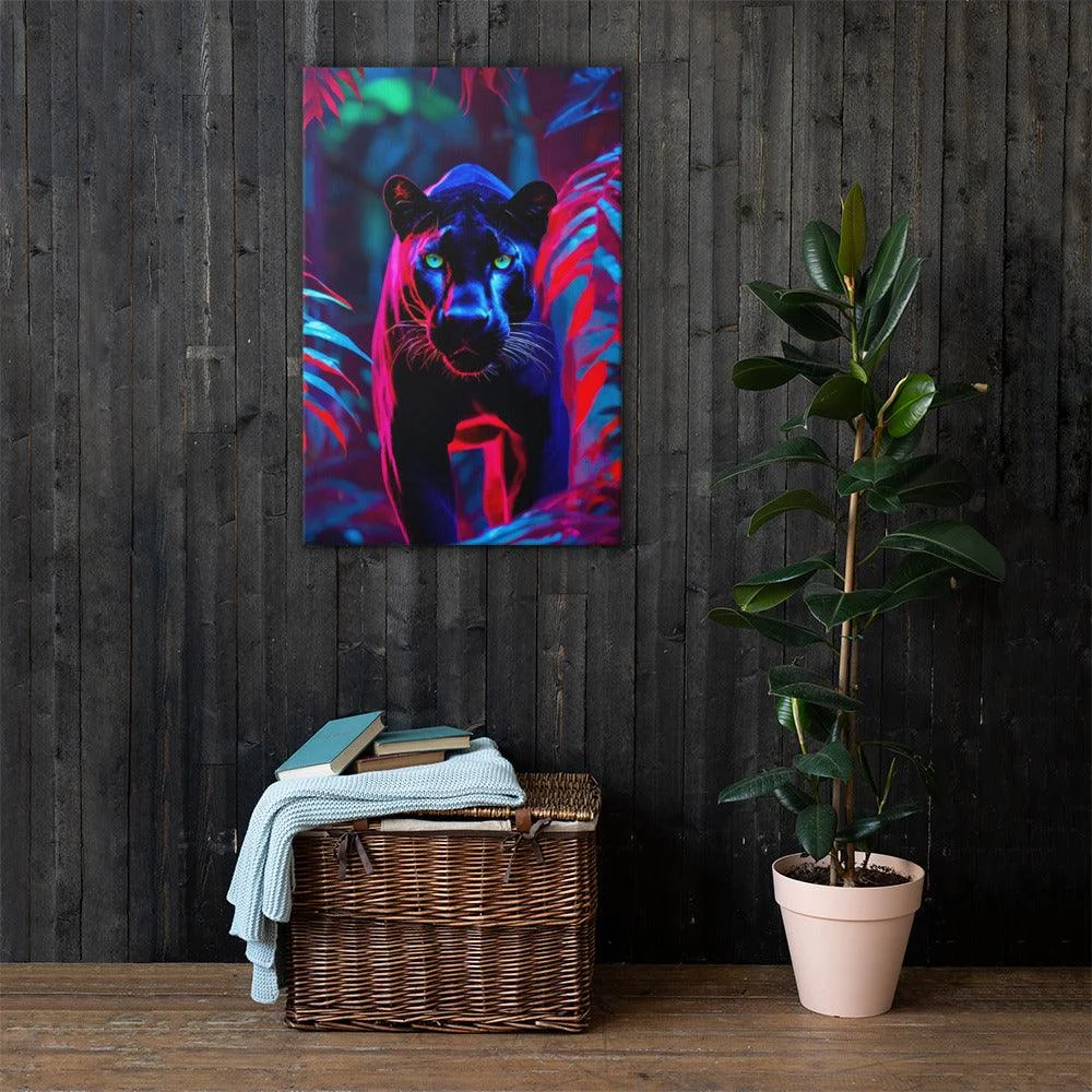 Homeko Black Panther Stare Down Painting -