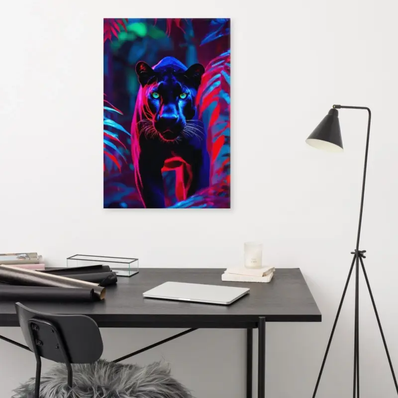 Homeko Black Panther Stare Down Painting