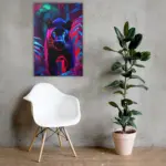 Homeko Black Panther Stare Down Painting