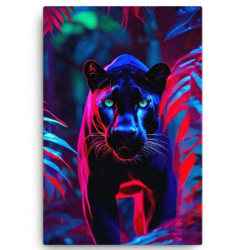 Homeko Black Panther Stare Down Painting -