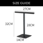 Homeko Black Standing Bathroom Hand Towel Rack