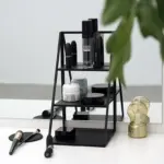 Homeko Black Storage Display Shelves Stand