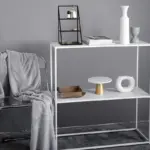 Homeko Black Storage Display Shelves Stand
