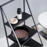 Homeko Black Storage Display Shelves Stand