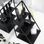Homeko Black Storage Display Shelves Stand