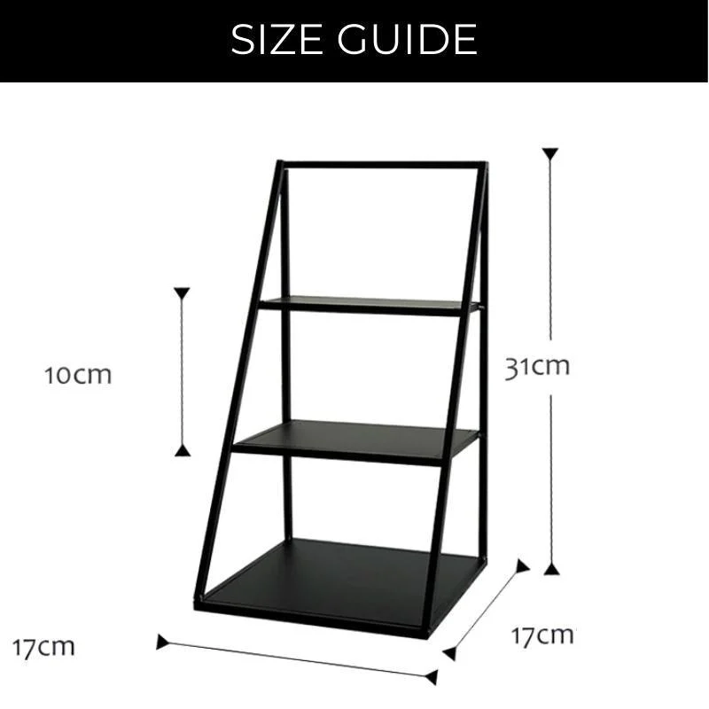 Homeko Black Storage Display Shelves Stand -