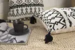 Homeko Black and White Geometric Pillow Cover