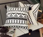 Homeko Black and White Geometric Pillow Cover