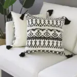 Homeko Black and White Geometric Pillow Cover