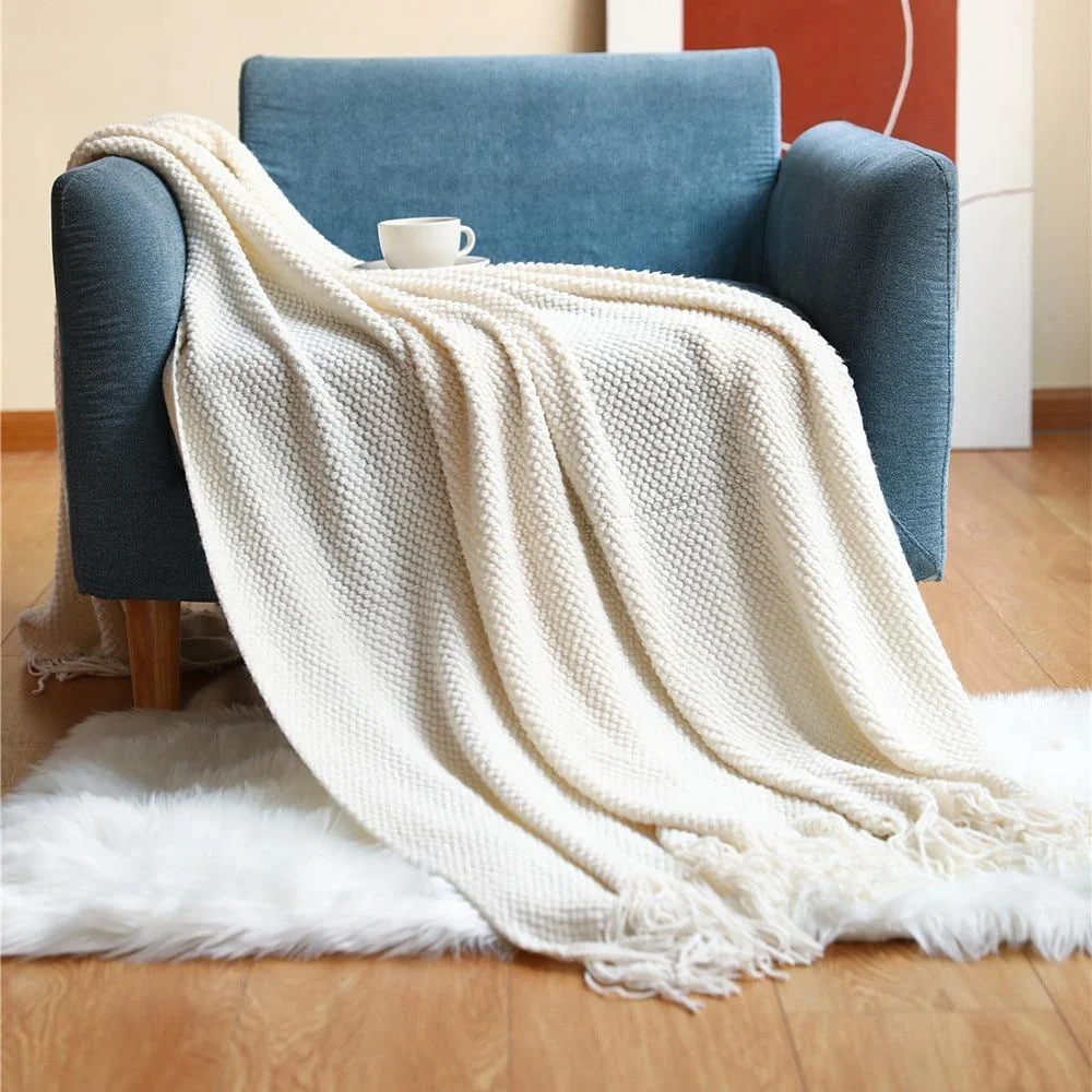 Homeko Blanket Iva Knitted Fringe Homeko Blanket -