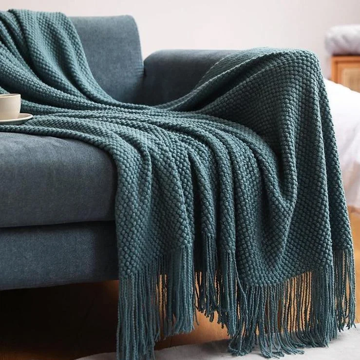 Homeko Blanket Iva Knitted Fringe Homeko Blanket -