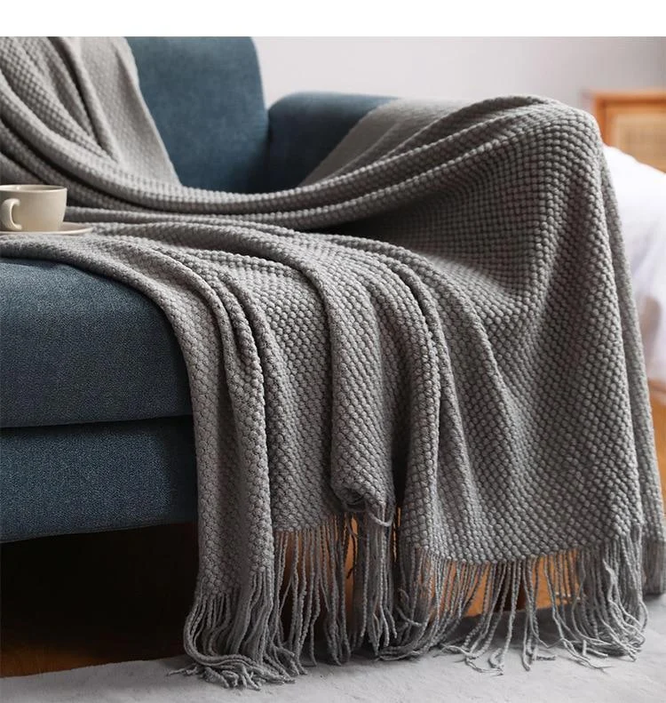 Homeko Blanket Iva Knitted Fringe Homeko Blanket -