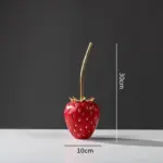 Homeko Bliss Strawberry Statue Shelf Decor