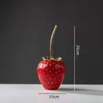 Homeko Bliss Strawberry Statue Shelf Decor