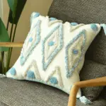 Homeko Blue Diamond Pillow Covers