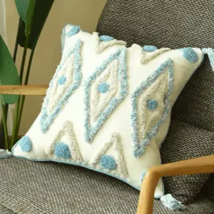 Homeko Blue Diamond Pillow Covers