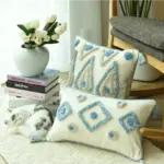 Homeko Blue Diamond Pillow Covers