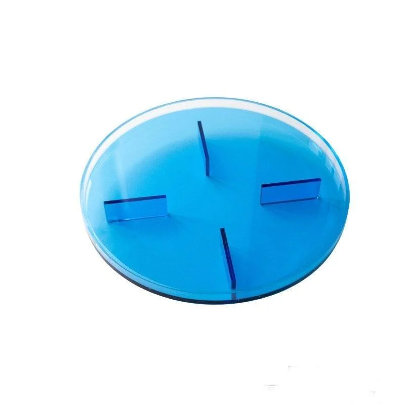 Homeko Blue Round Acrylic Tray Organizer -