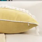 Homeko Boho Fringe Pillow Covers